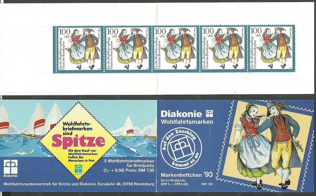 Znaczek Niemcy 1993 Mi mh 1699 Czyste **