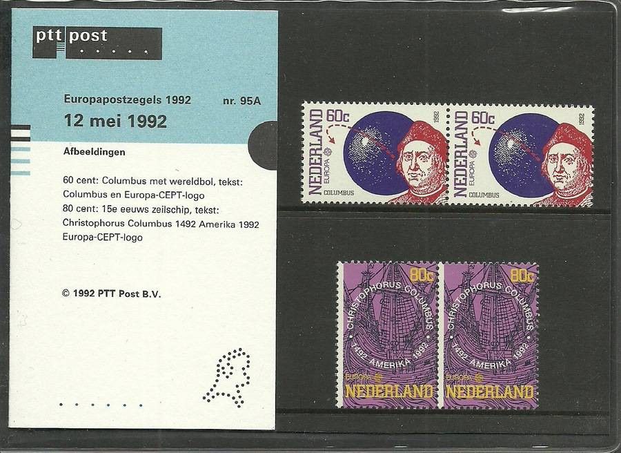 Znaczek Holandia 1992 Mi 1441-1442 Czyste **