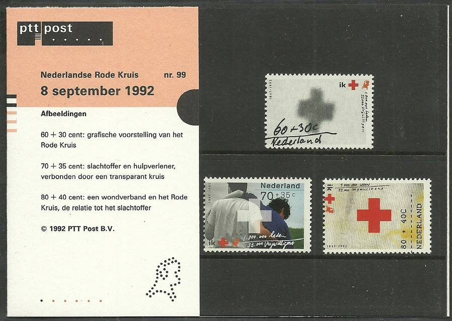 Znaczek Holandia 1992 Mi 1446-1448 Czyste **