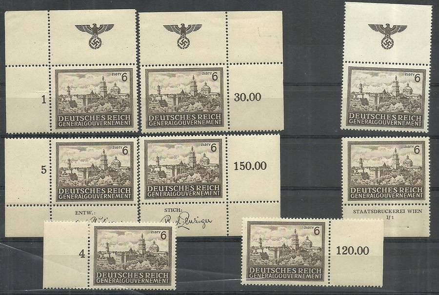 Znaczek Generalna Gubernia / GG 1943 Mi kom 115 Fi 115 Czyste **