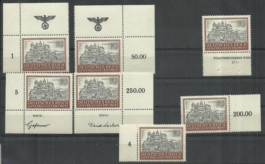 Znaczek Generalna Gubernia / GG 1944 Mi kom 116 Fi 116 Czyste **