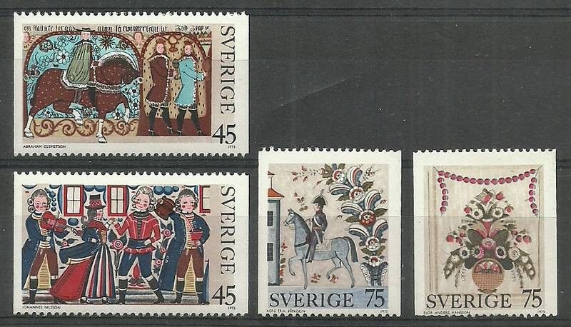 Znaczek Szwecja 1973 Mi 828-831 Czyste **