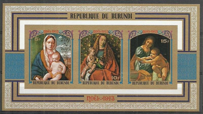 Znaczek Burundi 1973 Mi bl 73B Czyste **