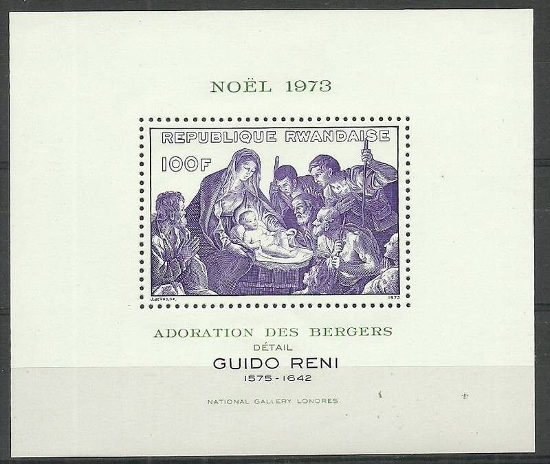 Znaczek Rwanda 1973 Mi bl 36A Czyste **