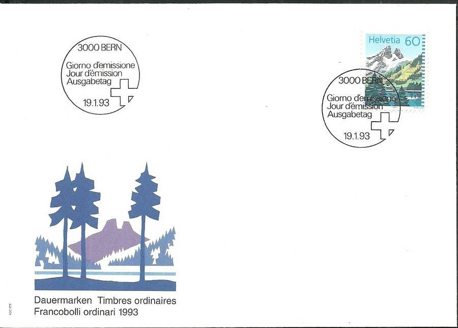 Znaczek Szwajcaria 1993 Mi 1489 FDC