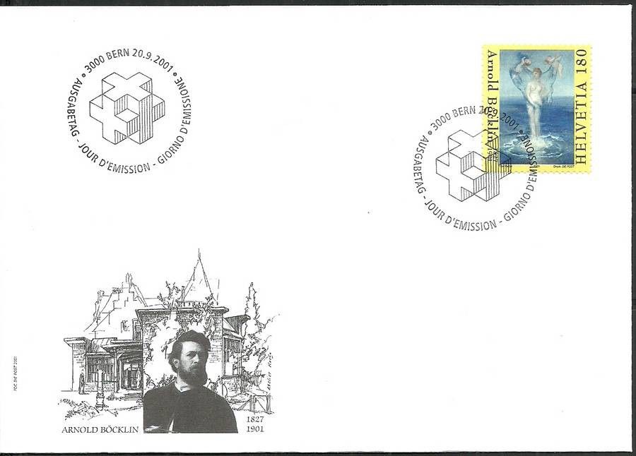 Znaczek Szwajcaria 2001 Mi 1766 FDC