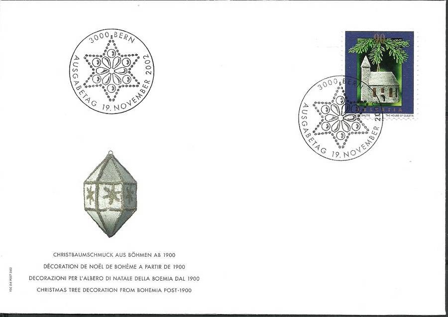 Znaczek Szwajcaria 2002 Mi 1815 FDC