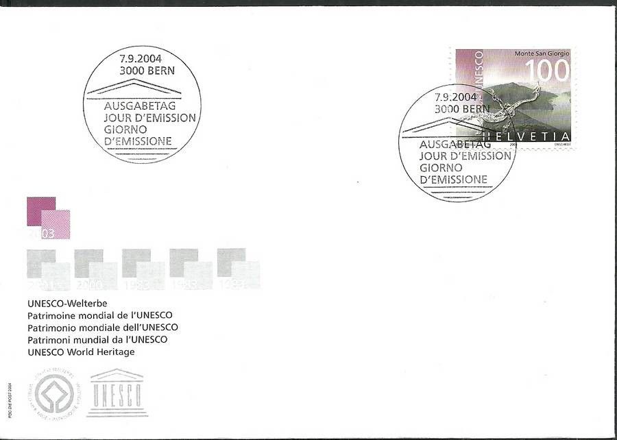 Znaczek Szwajcaria 2004 Mi 1894 FDC