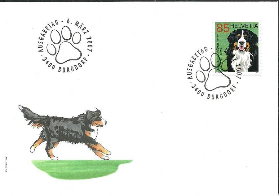 Znaczek Szwajcaria 2007 Mi 2001 FDC
