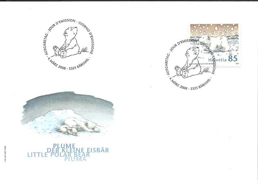 Znaczek Szwajcaria 2008 Mi 2050 FDC