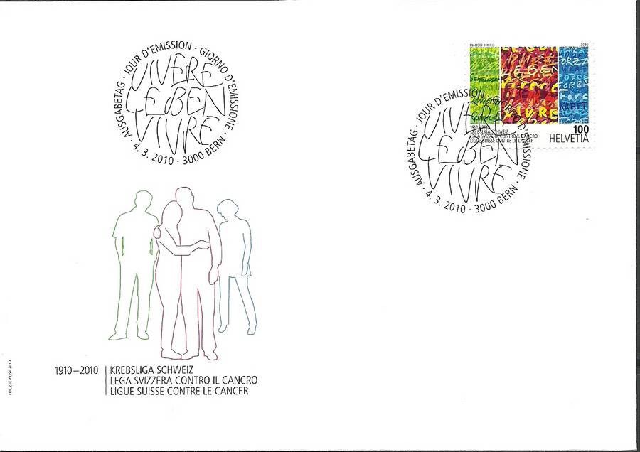 Znaczek Szwajcaria 2010 Mi 2144 FDC