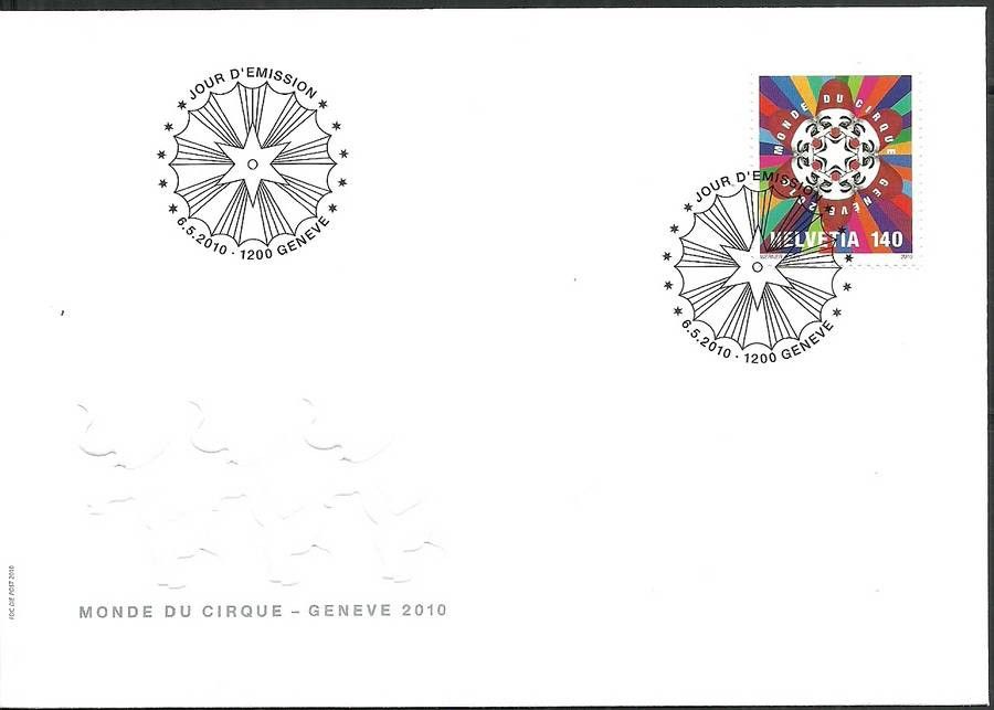 Znaczek Szwajcaria 2010 Mi 2156 FDC