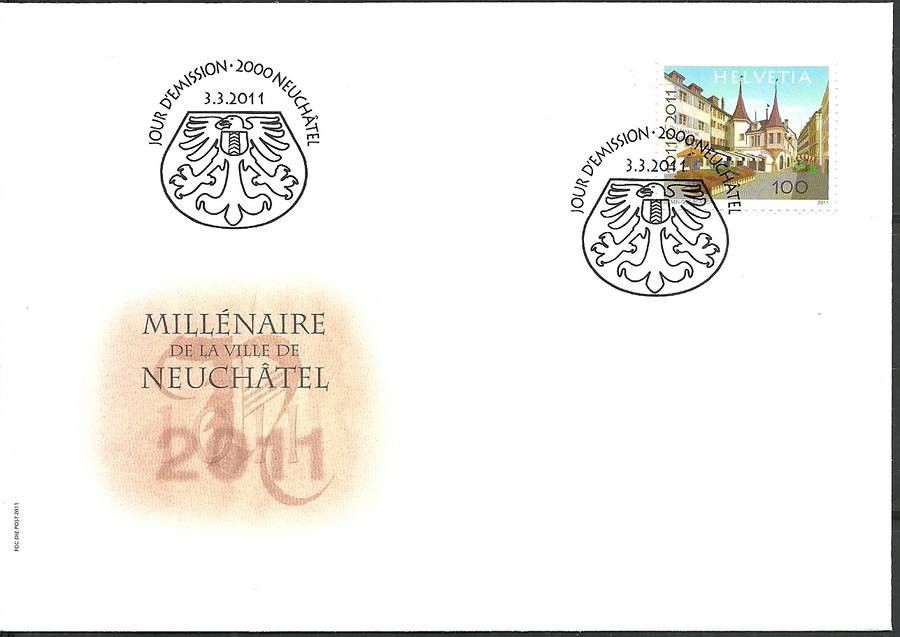 Znaczek Szwajcaria 2011 Mi 2187 FDC