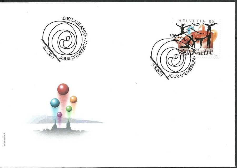 Znaczek Szwajcaria 2011 Mi 2188 FDC