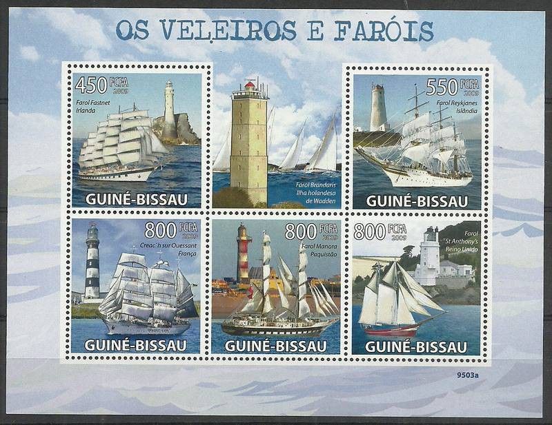 Znaczek Gwinea Bissau 2009 Mi ark 4384-4388 Czyste **