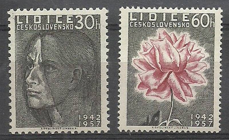 Znaczek Czechosłowacja 1957 Mi 1030-1031 Czyste **