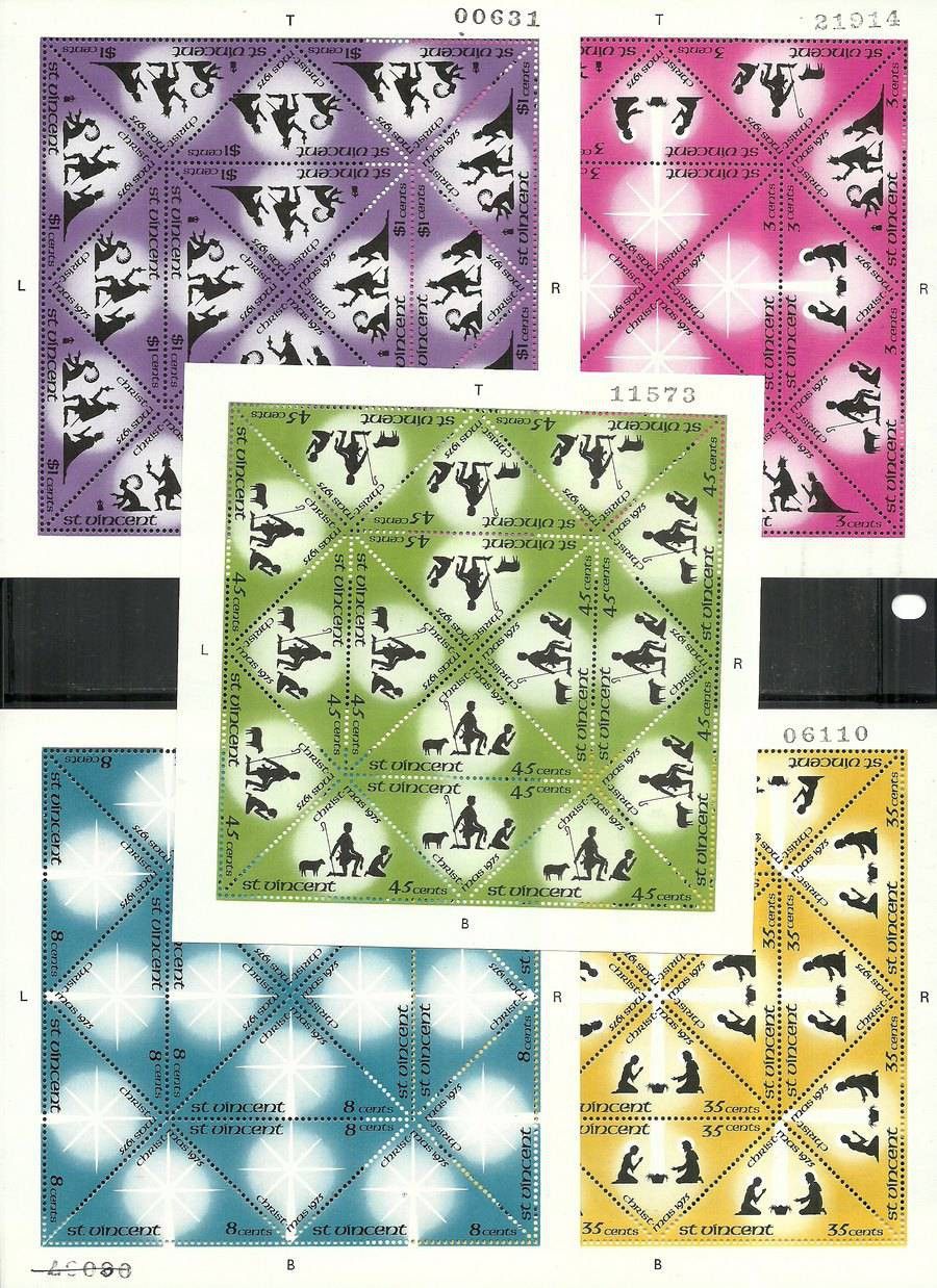 Znaczek St. Vincent 1975 Mi ark 421-432 Czyste **