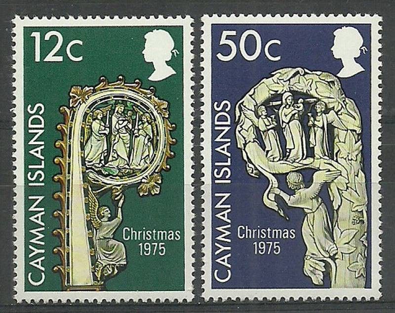 Znaczek Kajmany 1975 Mi 362-363 Czyste **