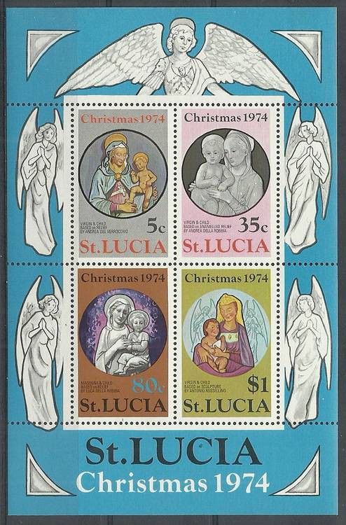 Znaczek Saint Lucia 1974 Mi bl 6 Czyste **