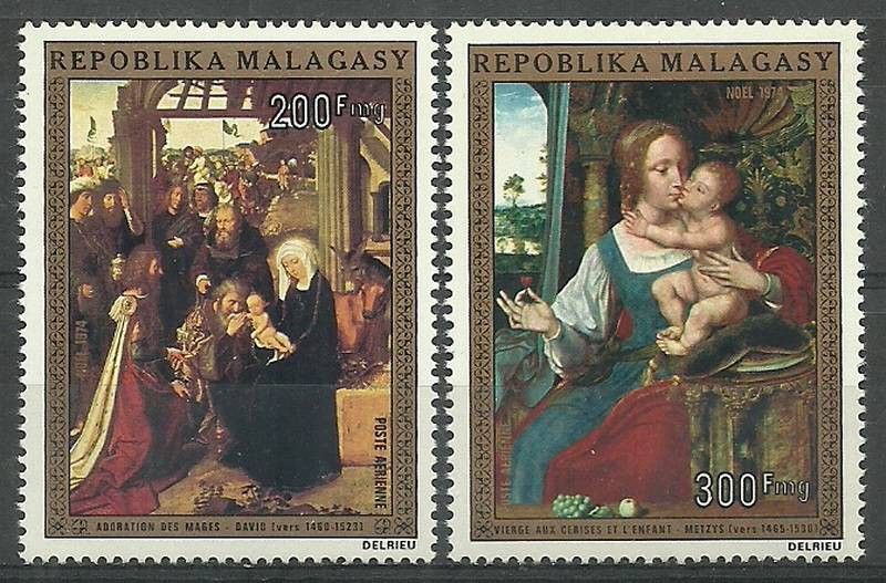 Znaczek Madagaskar 1974 Mi 734-735 Czyste **