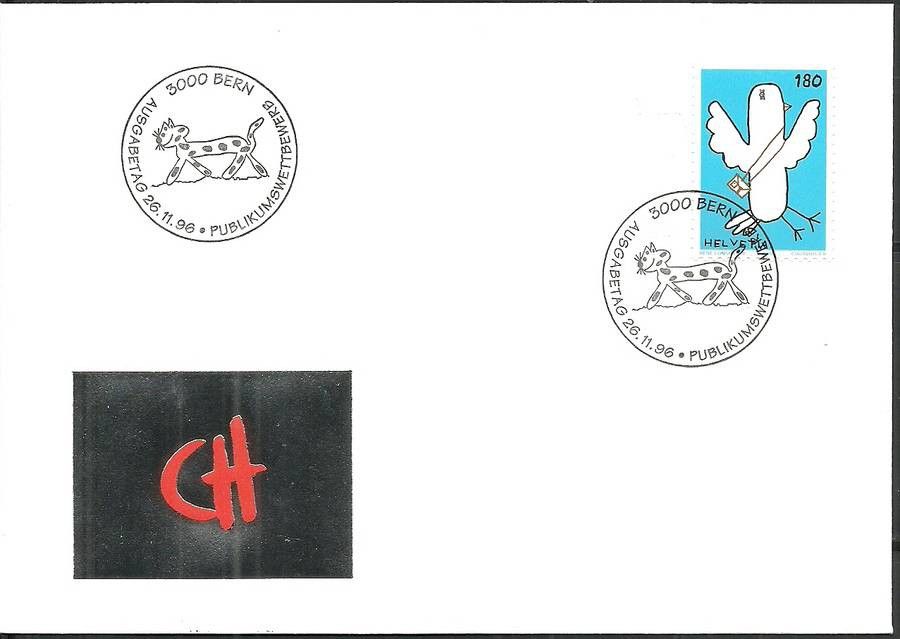 Znaczek Szwajcaria 1996 Mi 1596 FDC