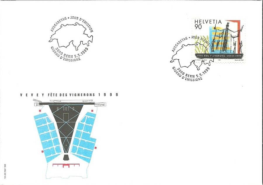 Znaczek Szwajcaria 1999 Mi 1687 FDC