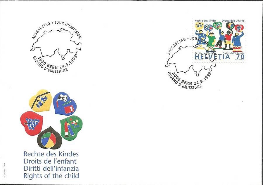 Znaczek Szwajcaria 1999 Mi 1695 FDC