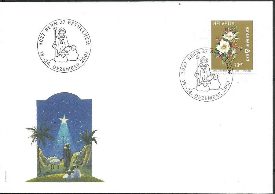 Znaczek Szwajcaria 2002 Mi 1810 FDC