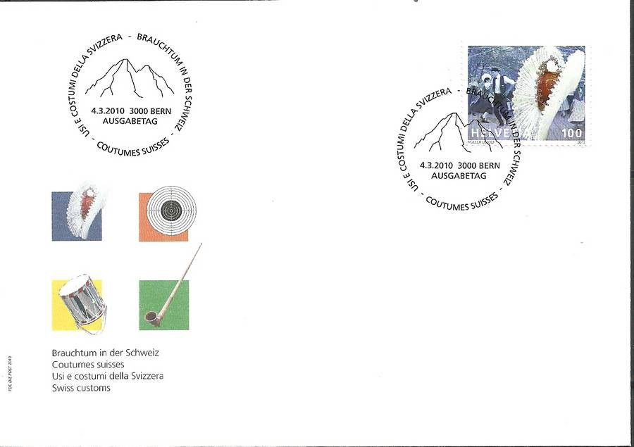 Znaczek Szwajcaria 2010 Mi 2147 FDC