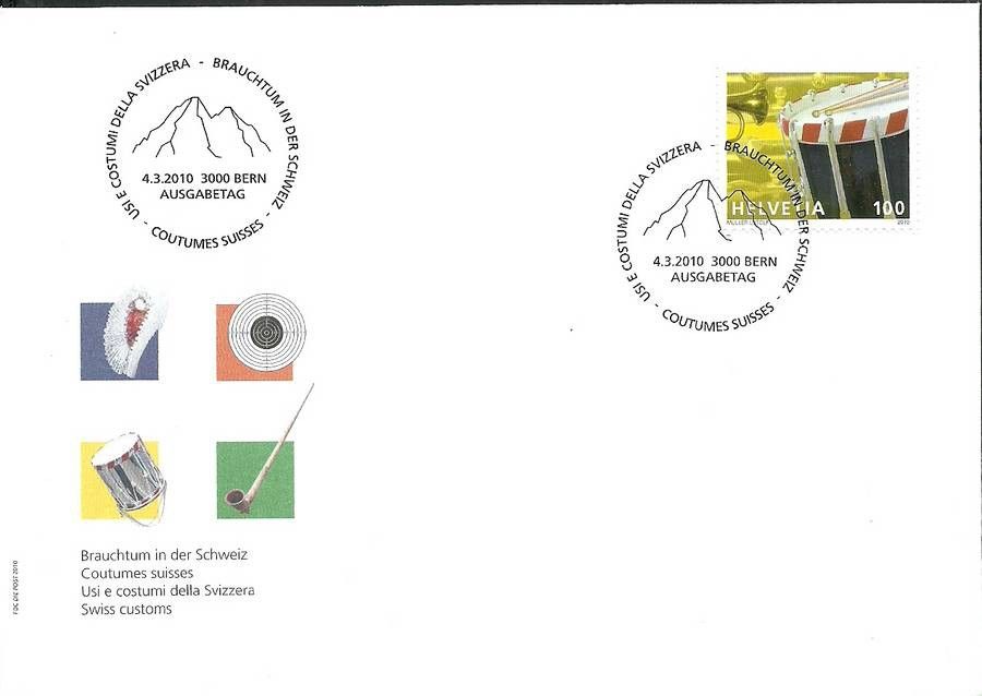 Znaczek Szwajcaria 2010 Mi 2149 FDC