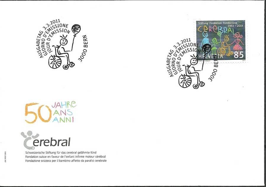 Znaczek Szwajcaria 2011 Mi 2191 FDC