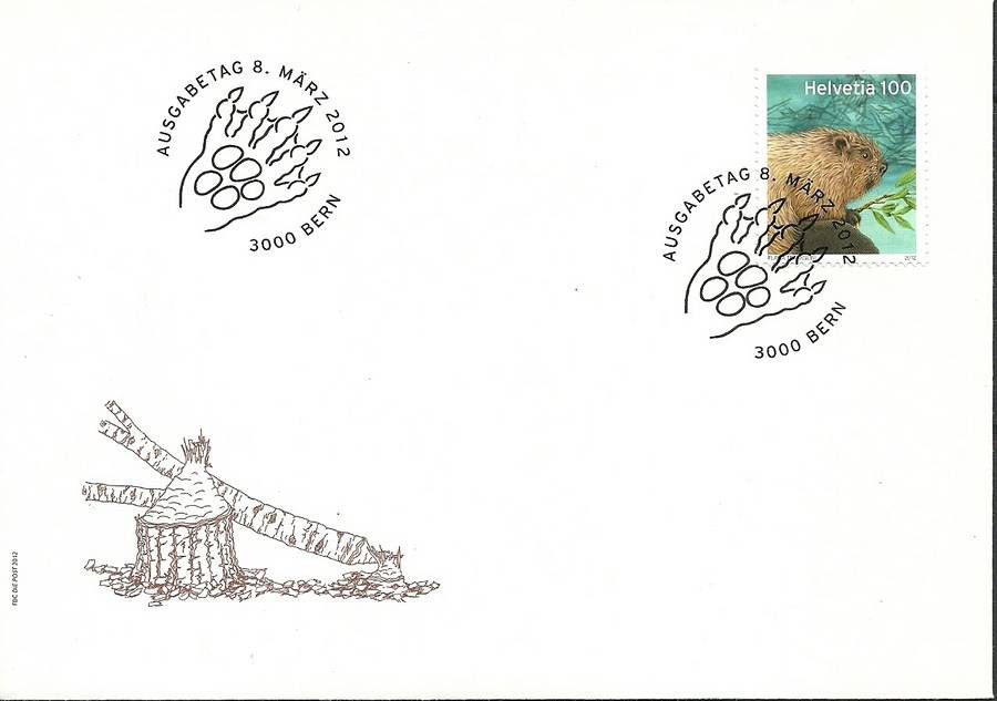 Znaczek Szwajcaria 2012 Mi 2242 FDC