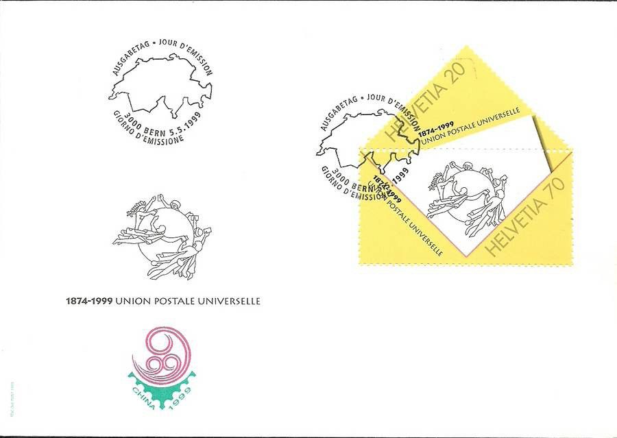 Znaczek Szwajcaria 1999 Mi 1690-1691 FDC