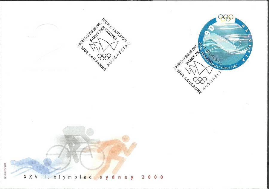 Znaczek Szwajcaria 2001 Mi 1735 FDC