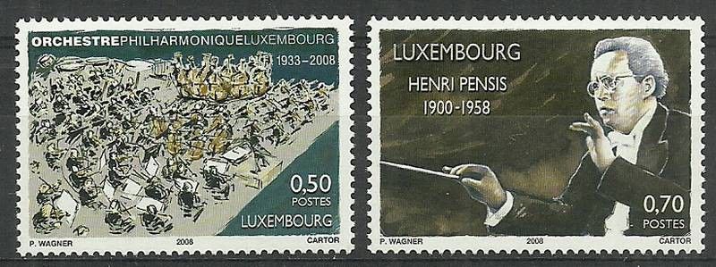 Znaczek Luksemburg 2008 Mi 1771-1772 Czyste **