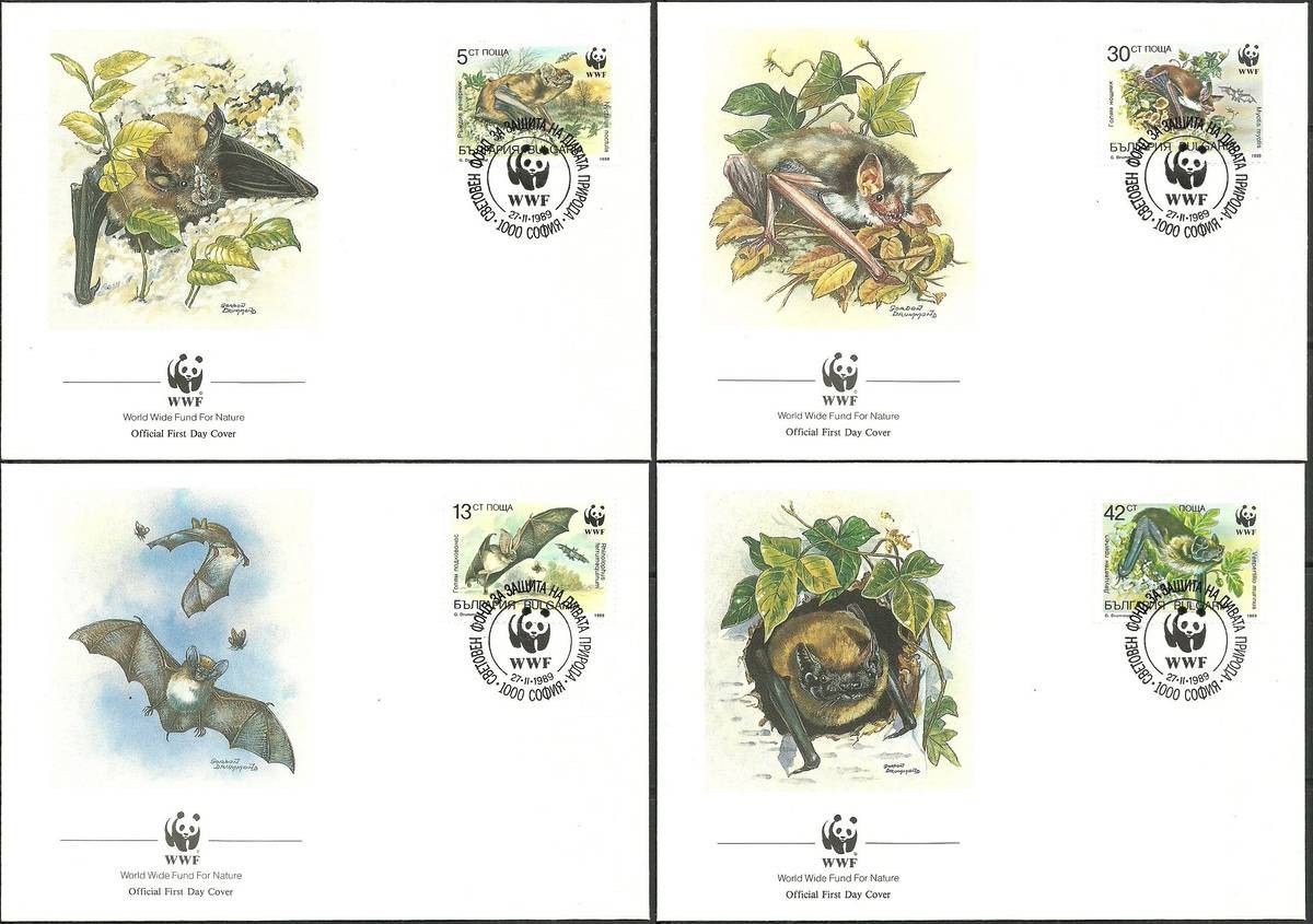 Znaczek Bułgaria 1989 Mi 3741-3744 FDC