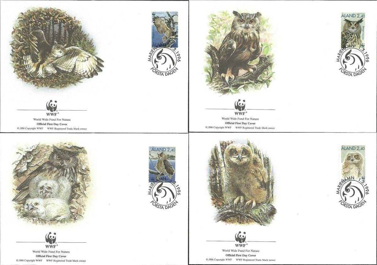 Znaczek Wyspy Alandzkie 1996 Mi 109-112 FDC