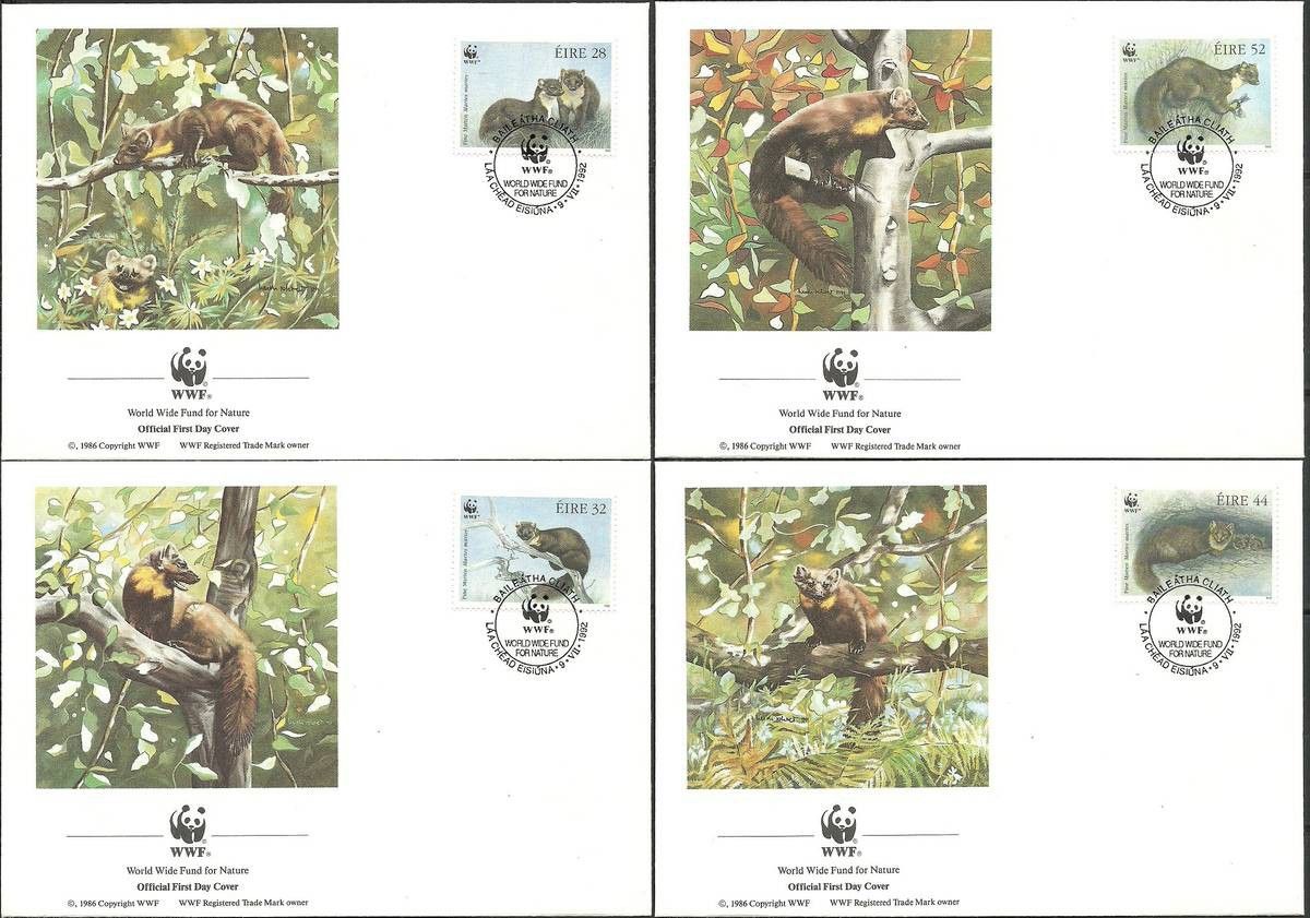 Irlandia 1992 Mi 798-801 FDC
