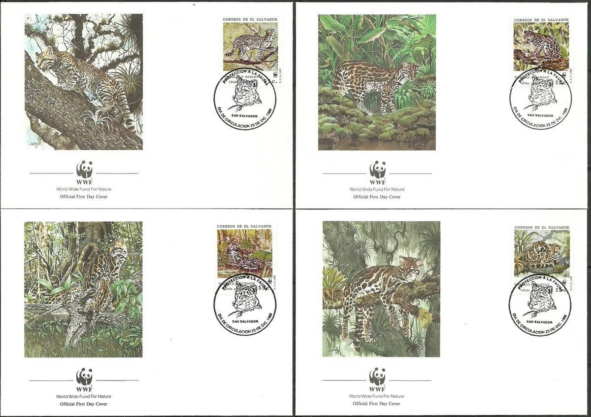 Znaczek Salwador 1988 Mi 1734-1737 FDC