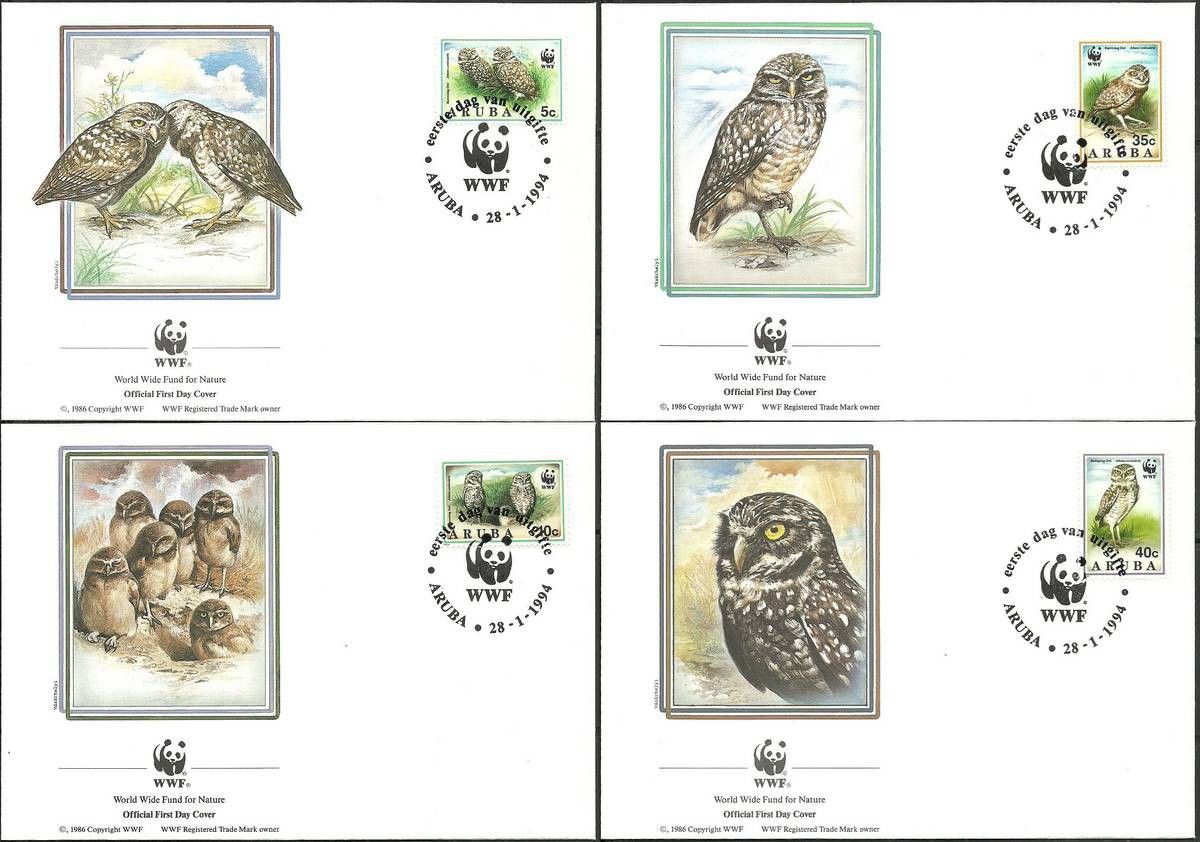 Znaczek Aruba 1994 Mi 134-137 FDC