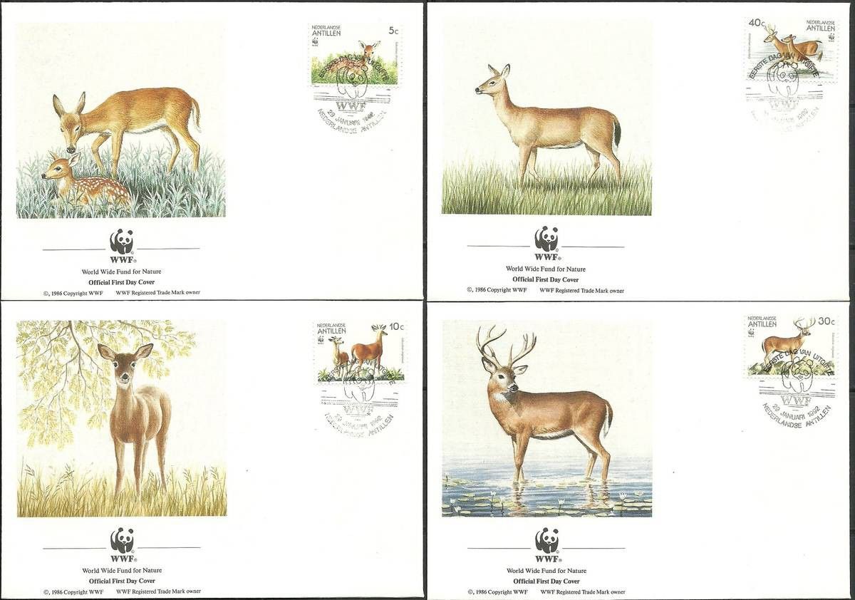Znaczek Antyle Holenderskie 1992 Mi 739-742 FDC
