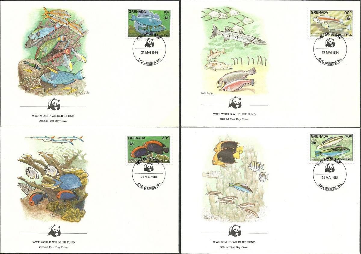 Znaczek Grenada 1984 Mi 1299-1302 FDC
