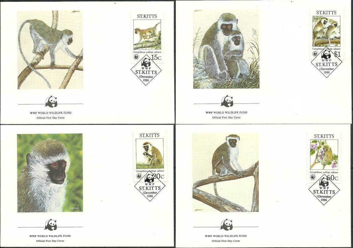 Znaczek Saint Kitts 1986 Mi 184-187 FDC