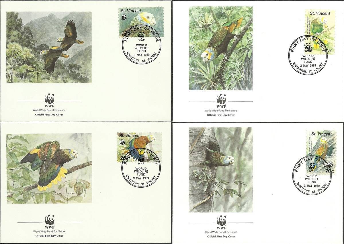 Znaczek St. Vincent 1989 Mi 1222-1225 FDC