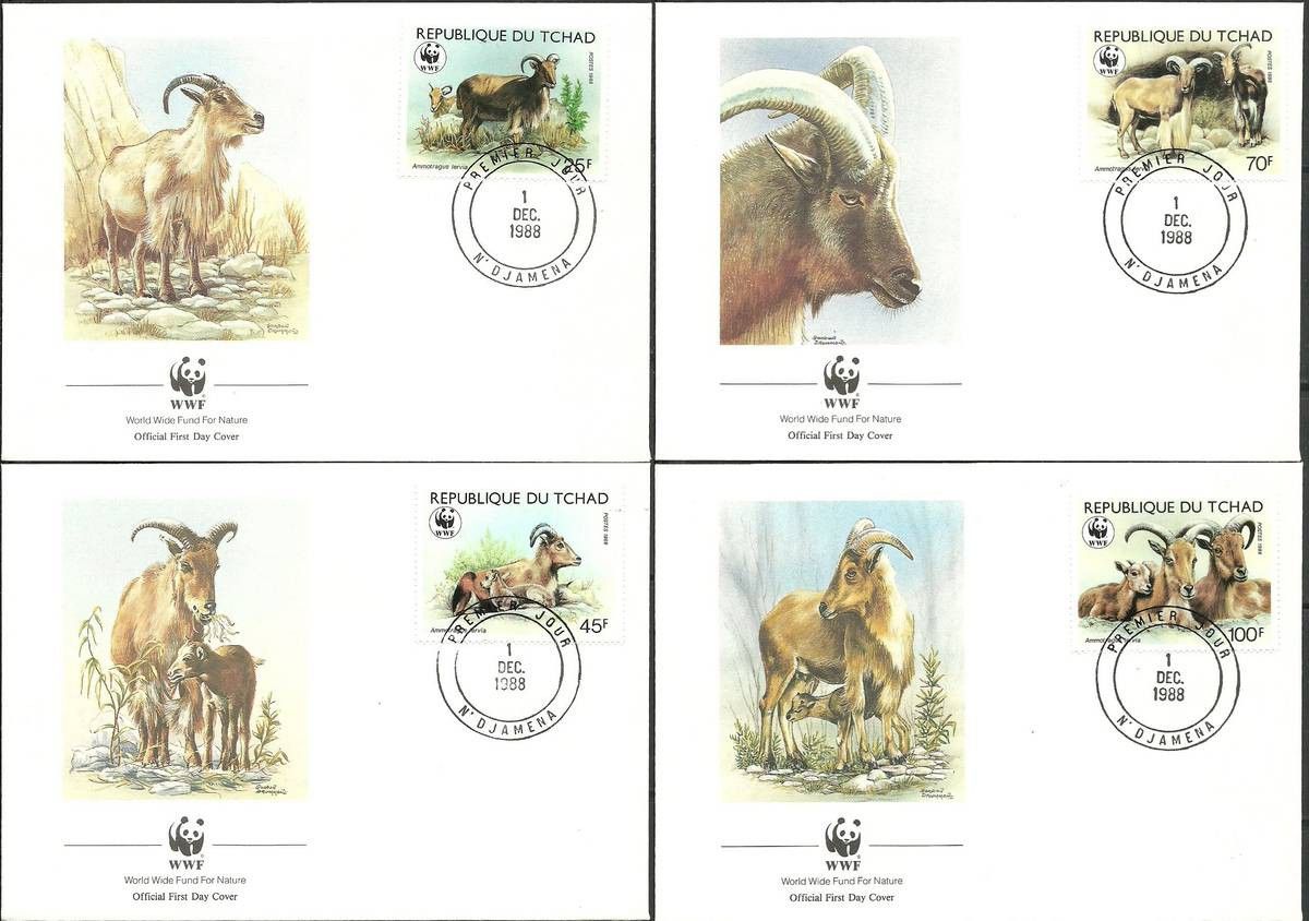 Znaczek Czad 1988 Mi 1171-1174 FDC
