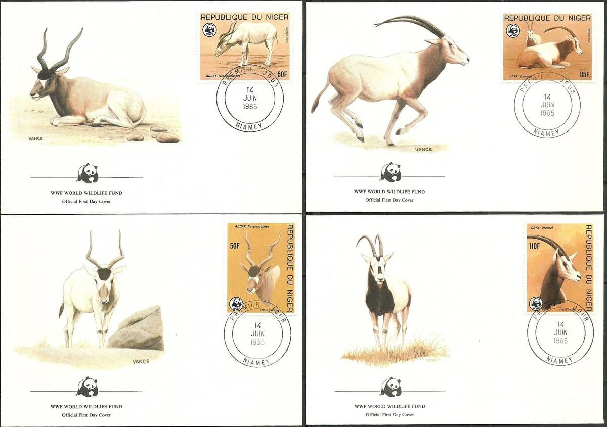 Znaczek Niger 1985 Mi 941-944 FDC