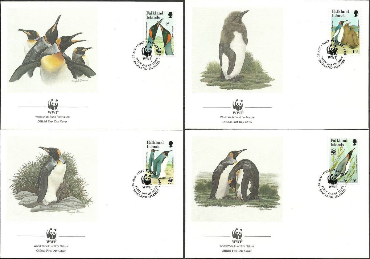 Znaczek Falklandy 1991 Mi 538-541 FDC