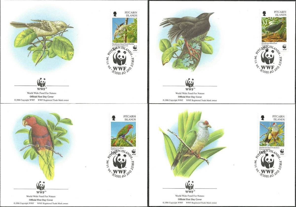 Znaczek Pitcairn 1996 Mi 487-490 FDC