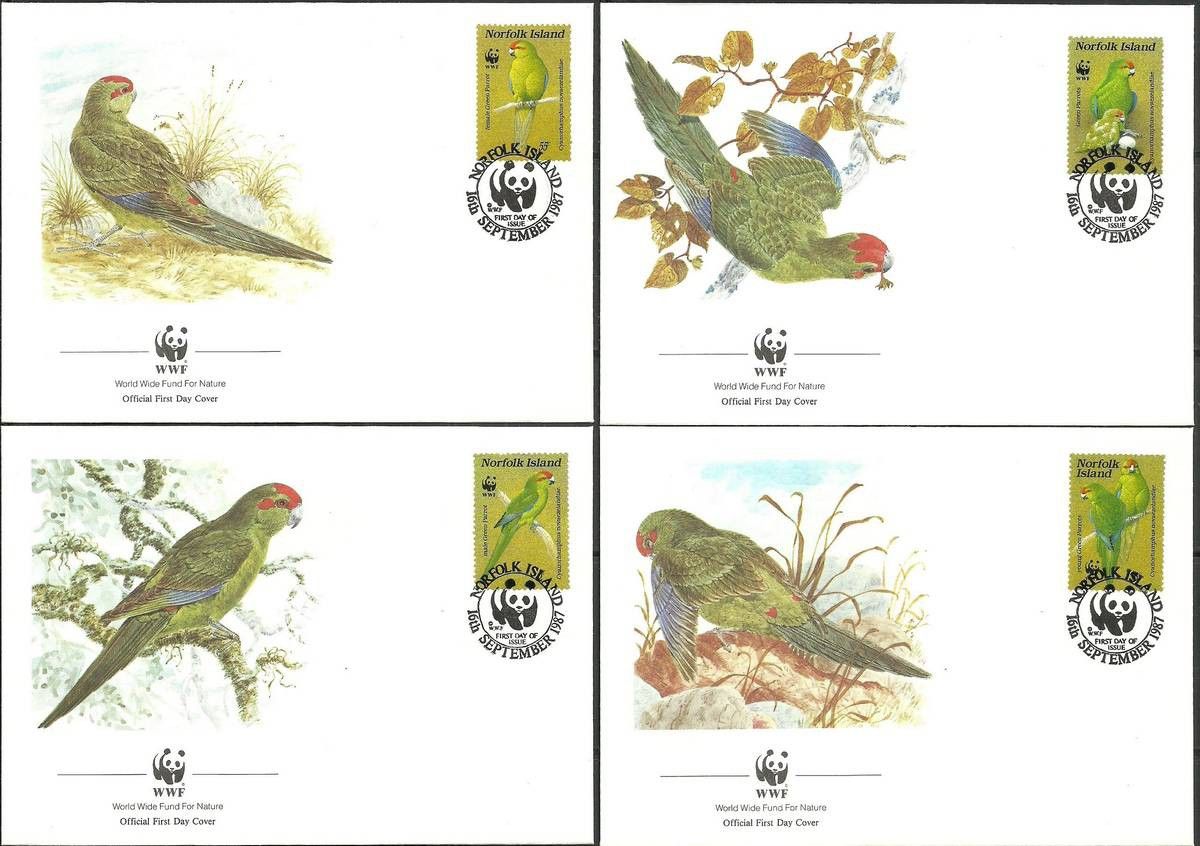 Znaczek Norfolk 1987 Mi 421-424 FDC