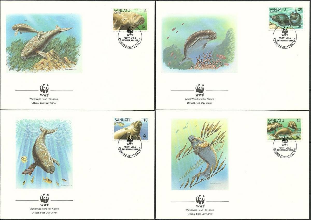 Znaczek Vanuatu 1988 Mi 782-785 FDC